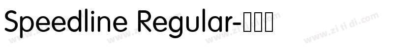 Speedline Regular字体转换 Speedline Regular字体转换